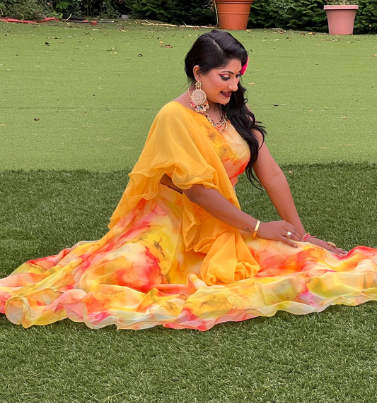 Video Shoot-Ready Vibrant Lehenga – Fully Stitched & Glamorous
