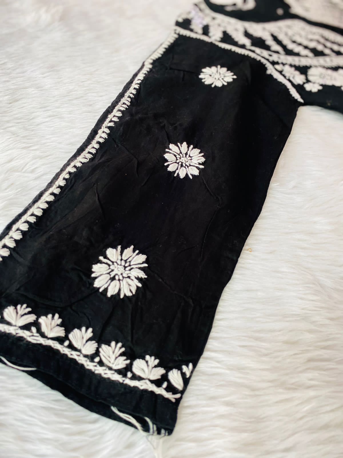 Cotton Kurti Set with Chikankari Work