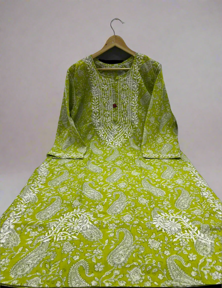 Pure Cotton Printed Kurti