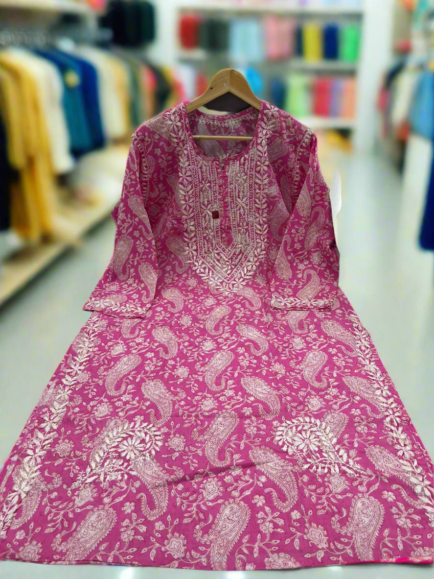 Pure Cotton Printed Kurti