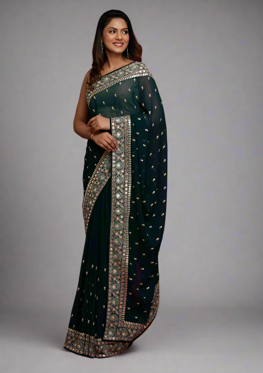 Foil Detailed Saree