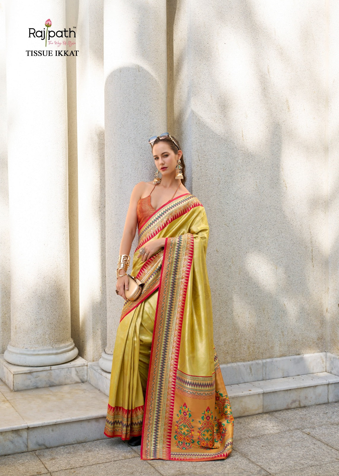 Vibrant Iridescent Tissue Silk Sarees – Rajpath Fabrics
