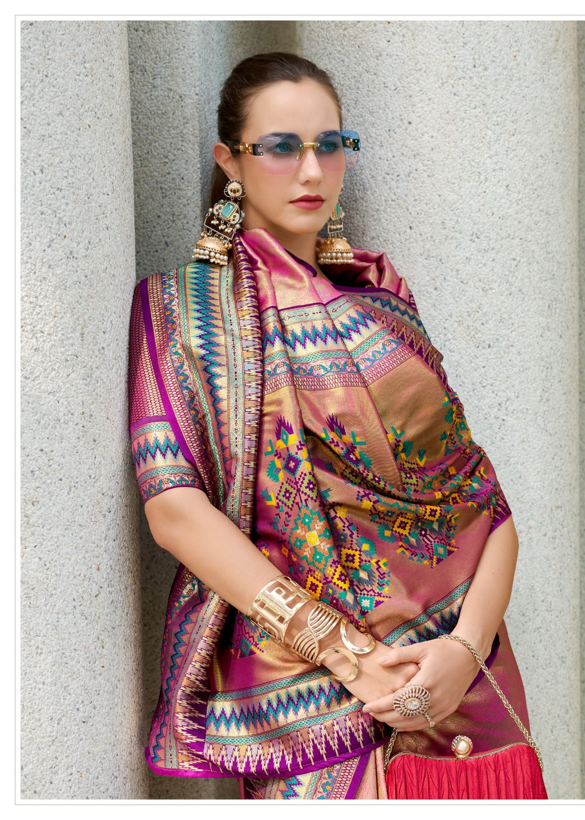 Vibrant Iridescent Tissue Silk Sarees – Rajpath Fabrics