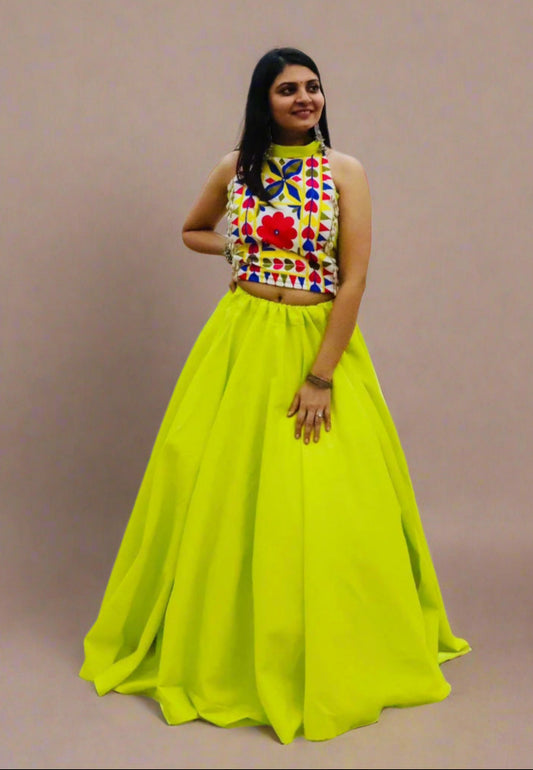 Lightweight Colorful Cotton Lehenga
