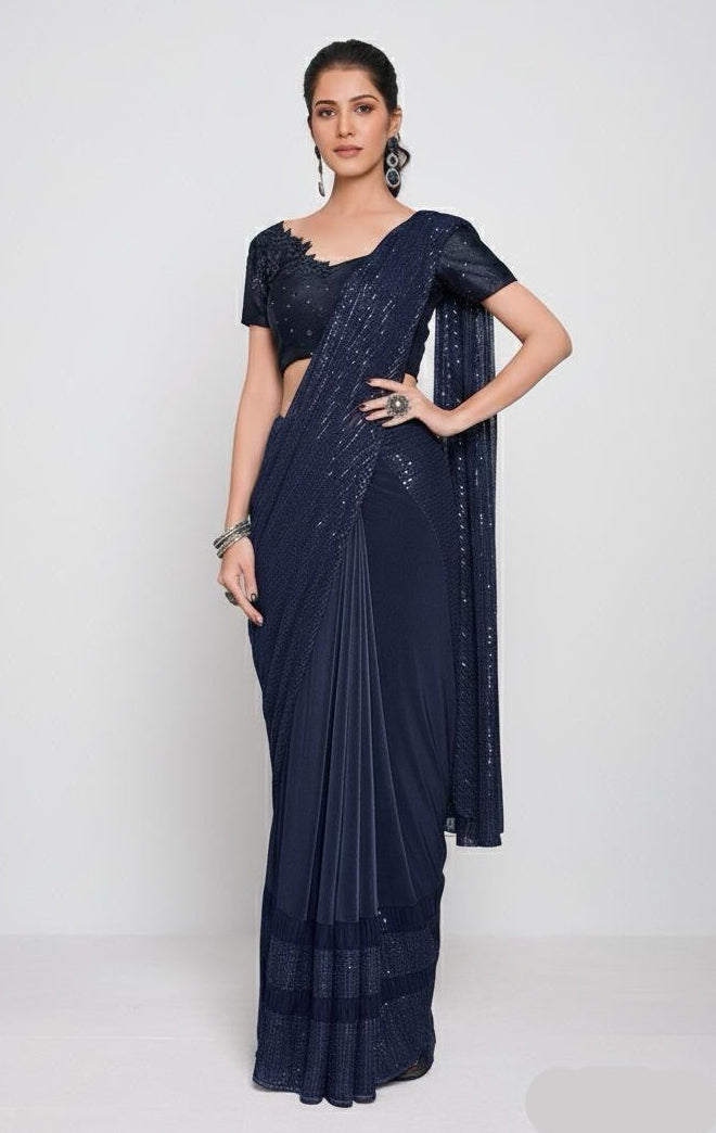 Midnight Dream Ready-Made Saree