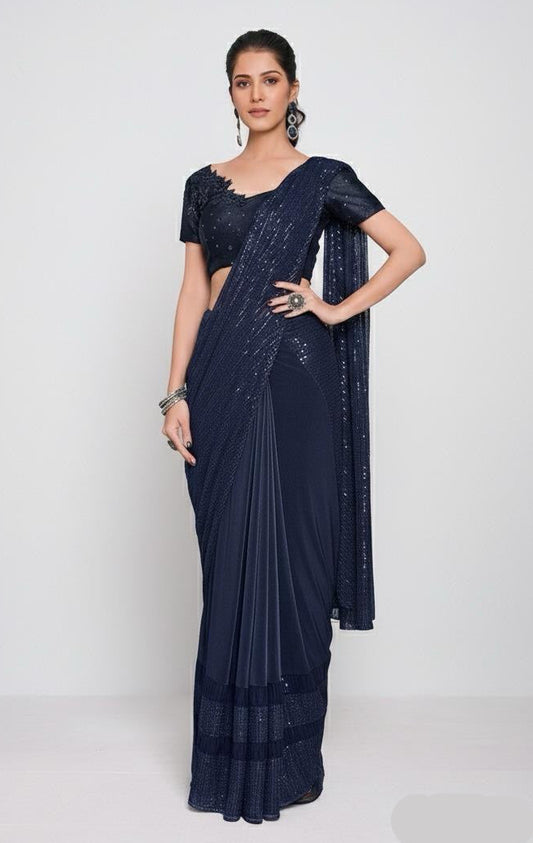 Midnight Dream Ready-Made Saree