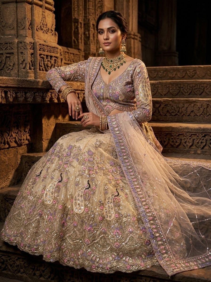 Rajkumari Semi-Stitched Lehenga