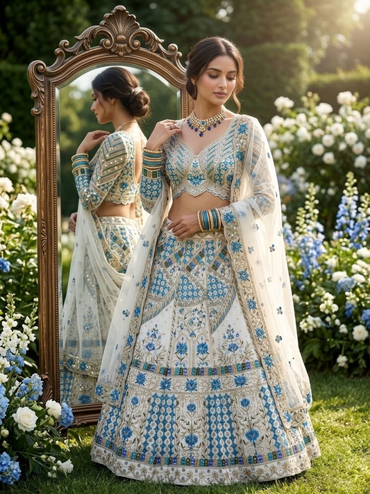 Imperial Garden Semi-Stitched Lehenga