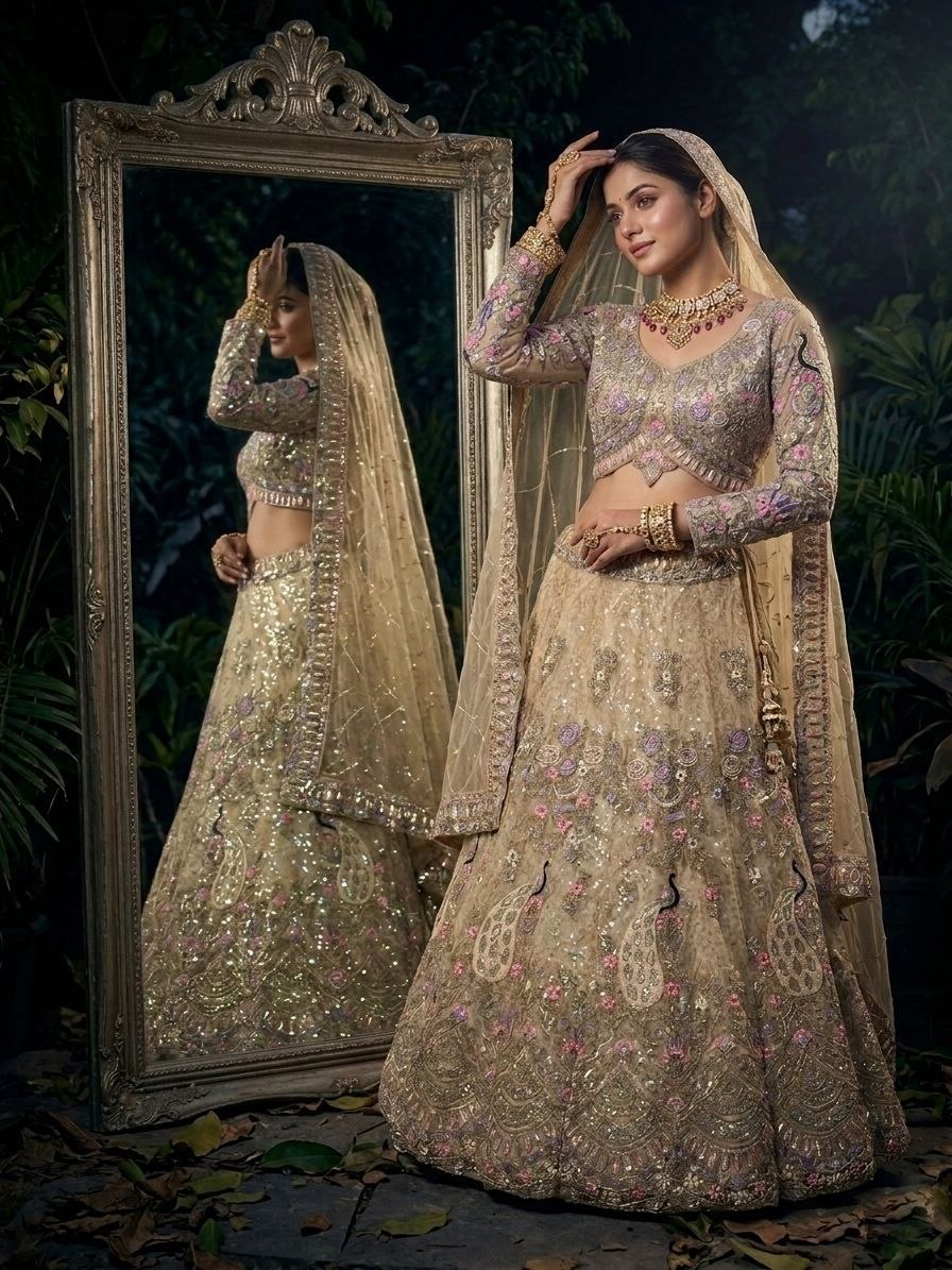 Rajkumari Semi-Stitched Lehenga