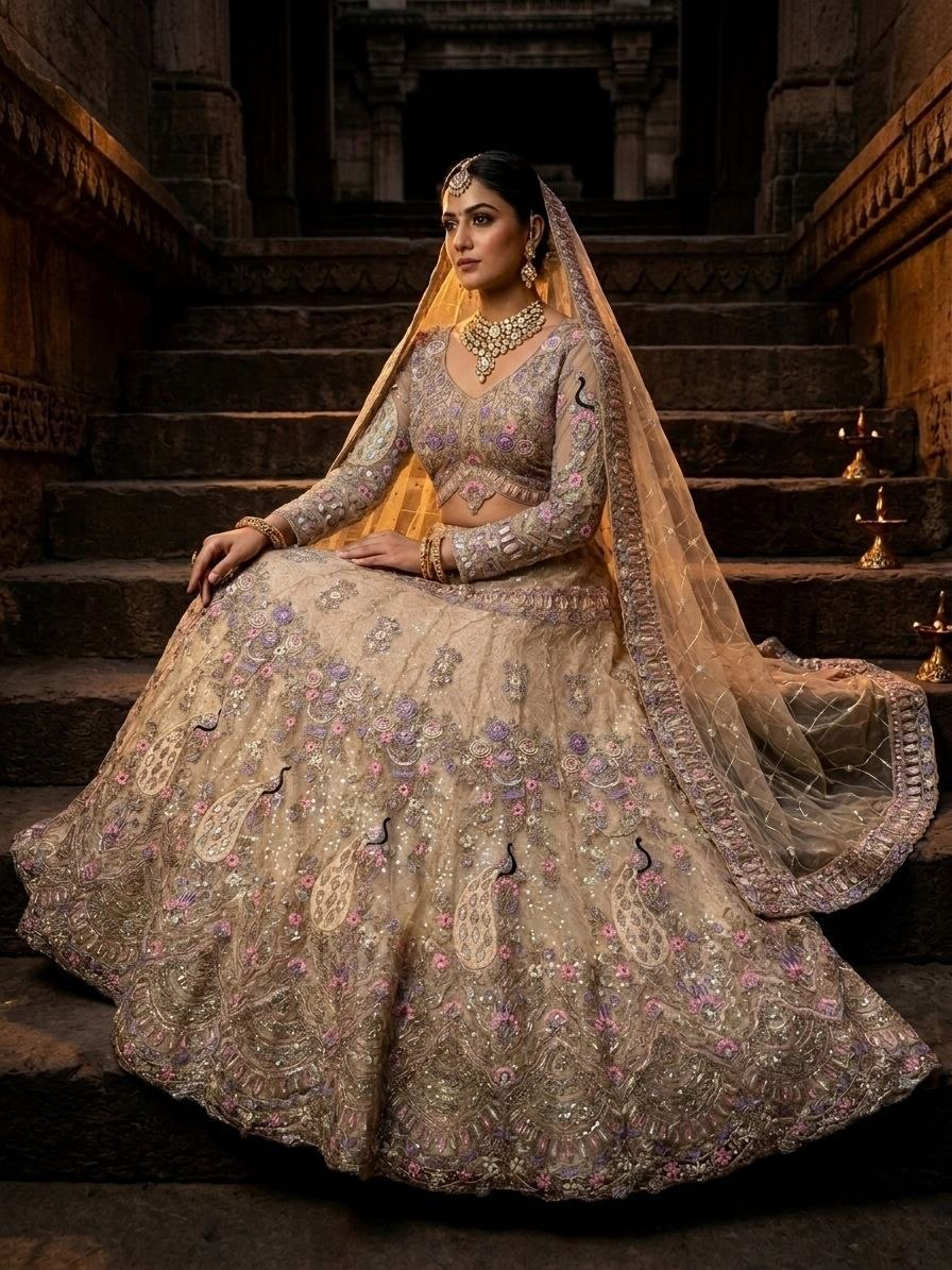 Rajkumari Semi-Stitched Lehenga