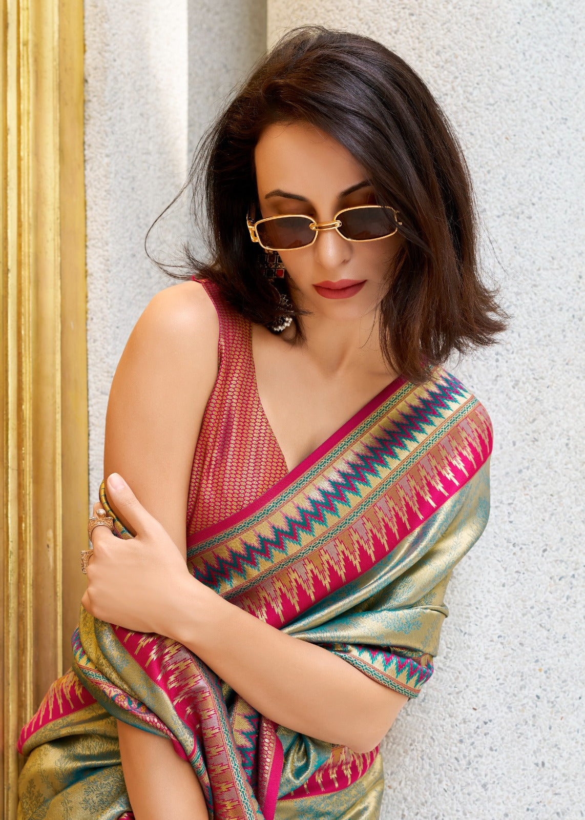 Vibrant Iridescent Tissue Silk Sarees – Rajpath Fabrics